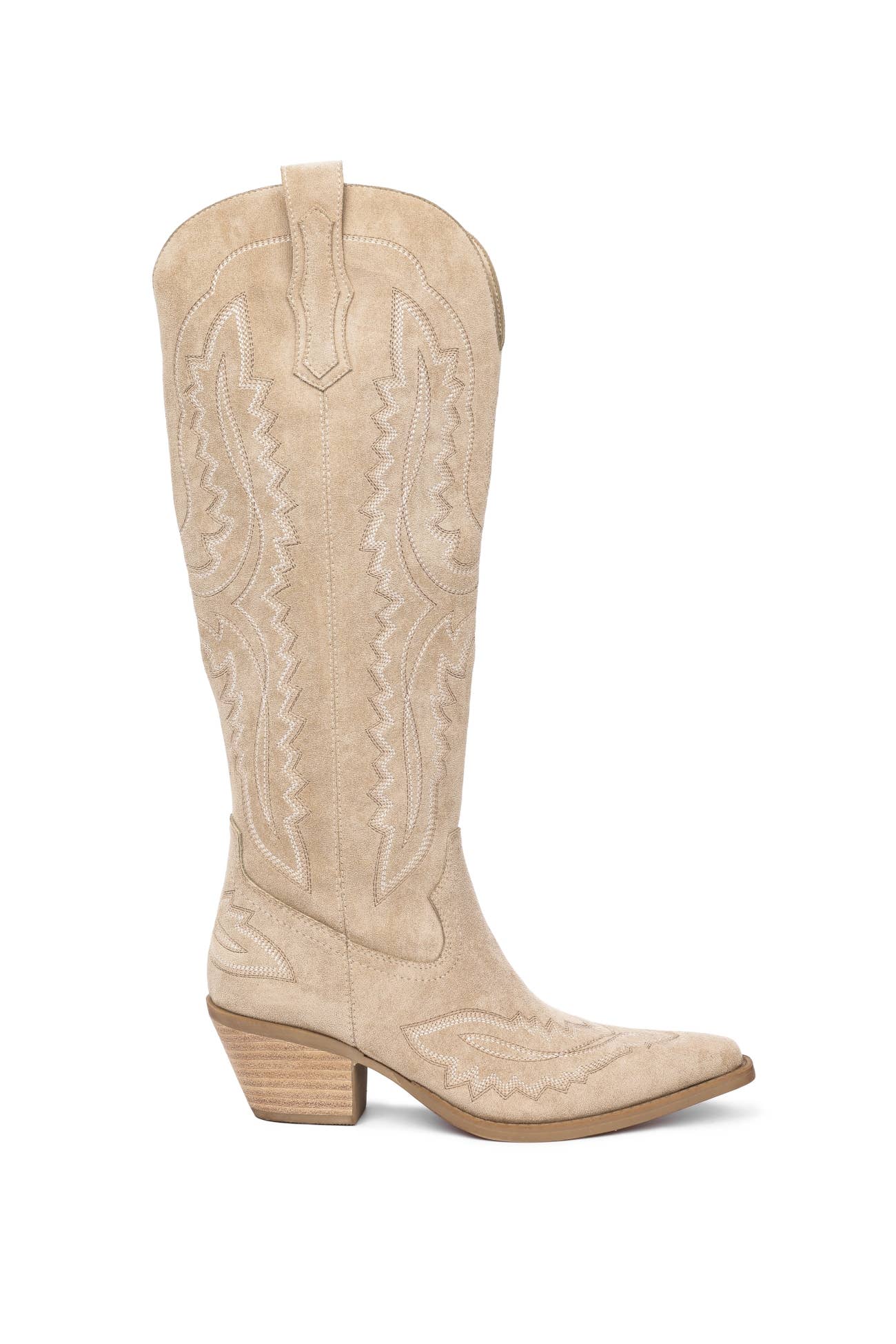 TESS-M WESTERN EBROIDERED POINTED-TOE TALL BOOTS