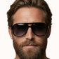 Cruz - Unisex Aviator Sunglasses – Polarized Hair-Friendly