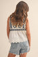 IT4527 CROCHET CAMI TOP / UNLINED