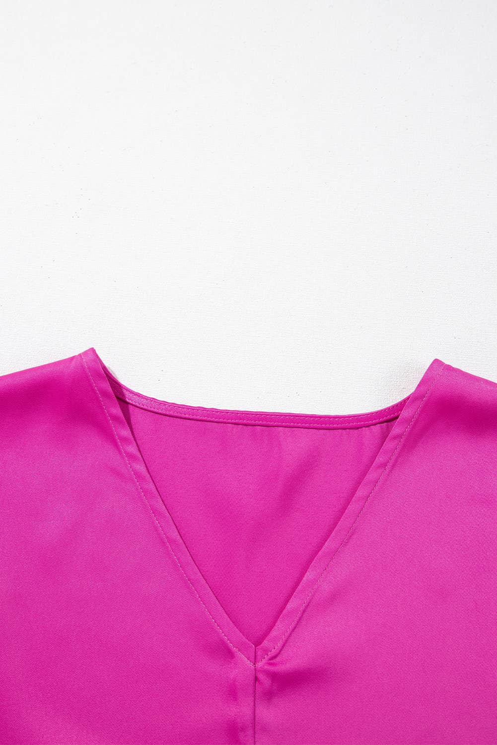 Silky V Neck Dolman Blouse