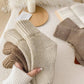 Brown Thick Crew Socks Women Winter Warm Cozy_CWMS02814