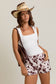 SQUARE NECK SLEEVELESS BODYSUIT