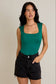 SQUARE NECK SLEEVELESS BODYSUIT