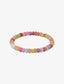 Gemstone Stretch Bead Bracelet Bold Multi