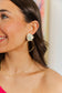 Iridescent Flower Hoops