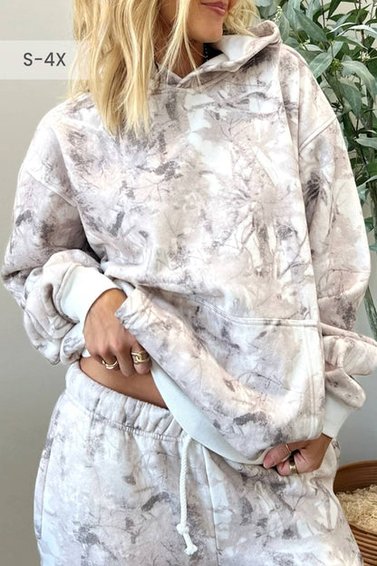 66Camo Plant Hooded Hoodie and Pants Set (S-XL)