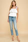 CT8861-Square Neckline Tiered Ruffle Top