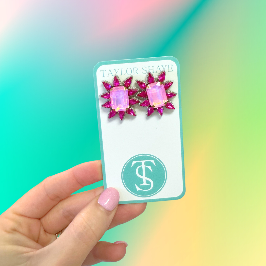 Crystal Spike Stud