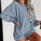 Minimalist Long Sleeve Cozy Knit Sweatshirt