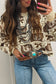 Bows Horseshoes Pattern Western Plus Size Sweater (S-4X)