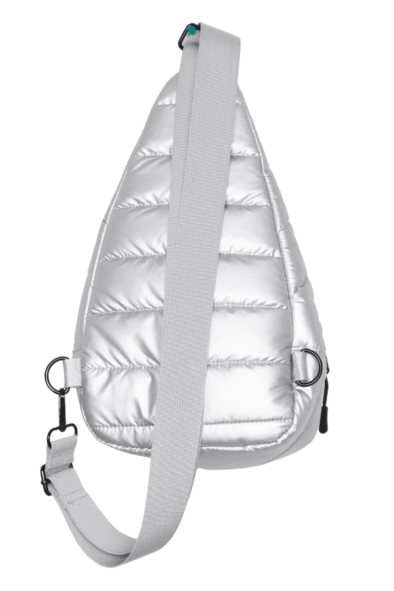 Silver Metallic Sling Bag Wholesale