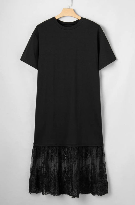 Lalaloo plus size black lace dress