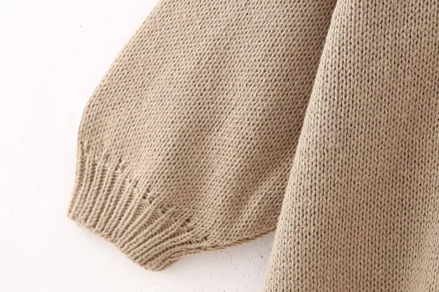 Chunky Button Down Bat-Sleeved Cardigan