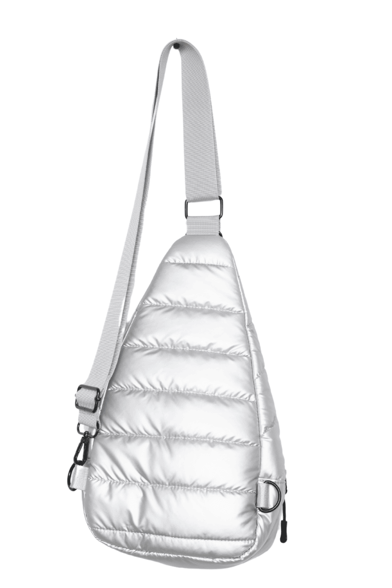 Silver Metallic Sling Bag Wholesale