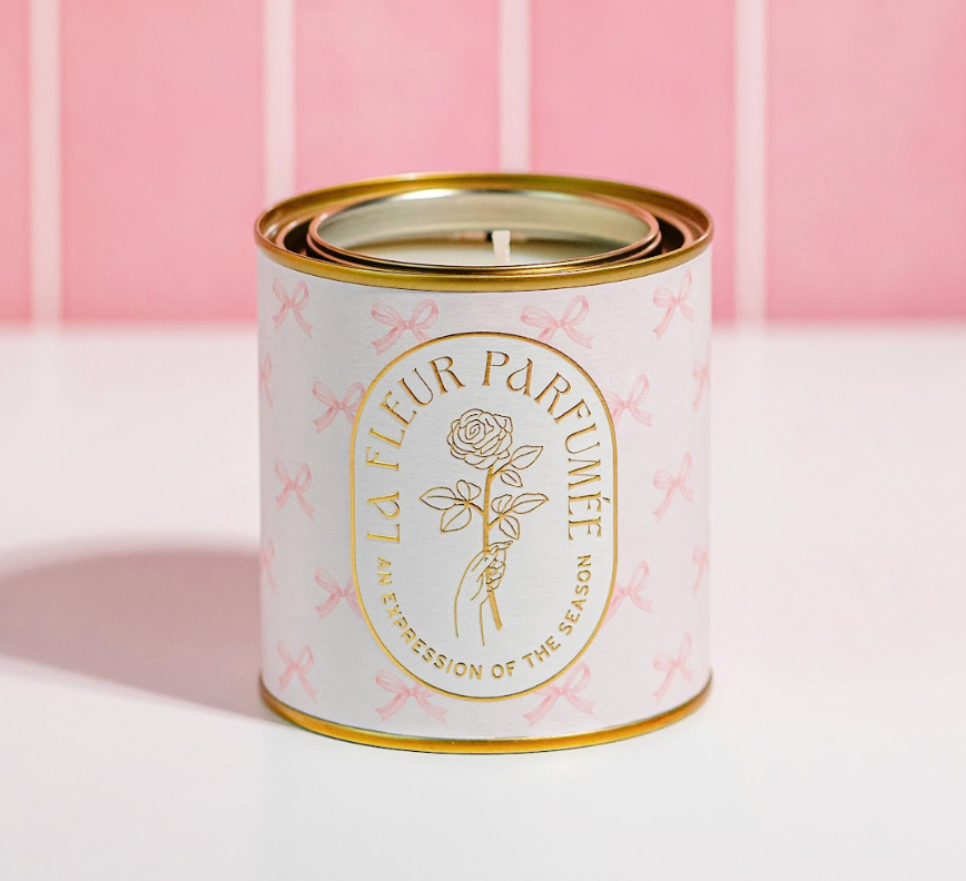 La Fleur Coquette Bow Soy Candle