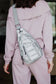 Silver Metallic Sling Bag Wholesale