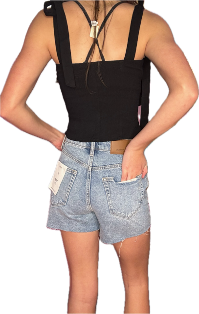 Sofie High Rise Mom Shorts