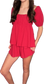 Linen Shorts Set -Red