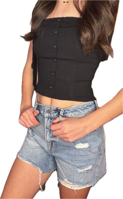 Sofie High Rise Mom Shorts