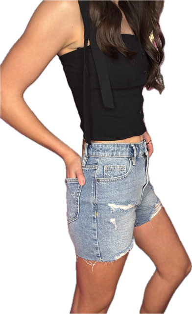 Sofie High Rise Mom Shorts