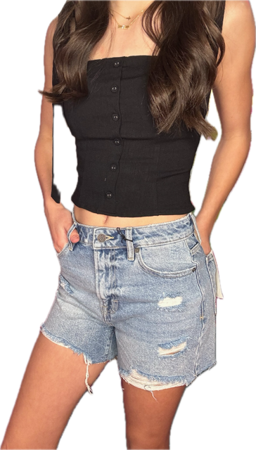 Sofie High Rise Mom Shorts