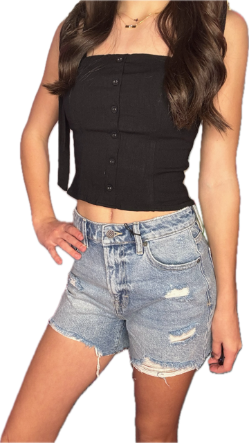 Sofie High Rise Mom Shorts