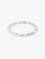 Gemstone Stretch Bead Bracelet Ligh Blue