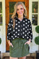 Polka Dot Button Up Top