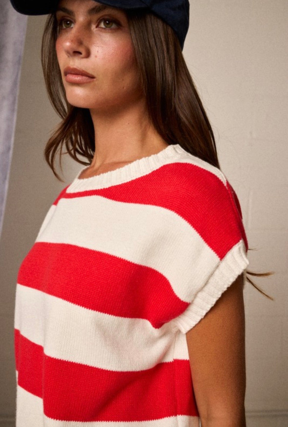 Bold Stripe Knit Sweater