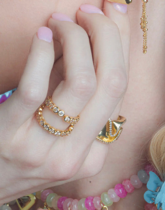 Cecelia Bezel Circle Ring