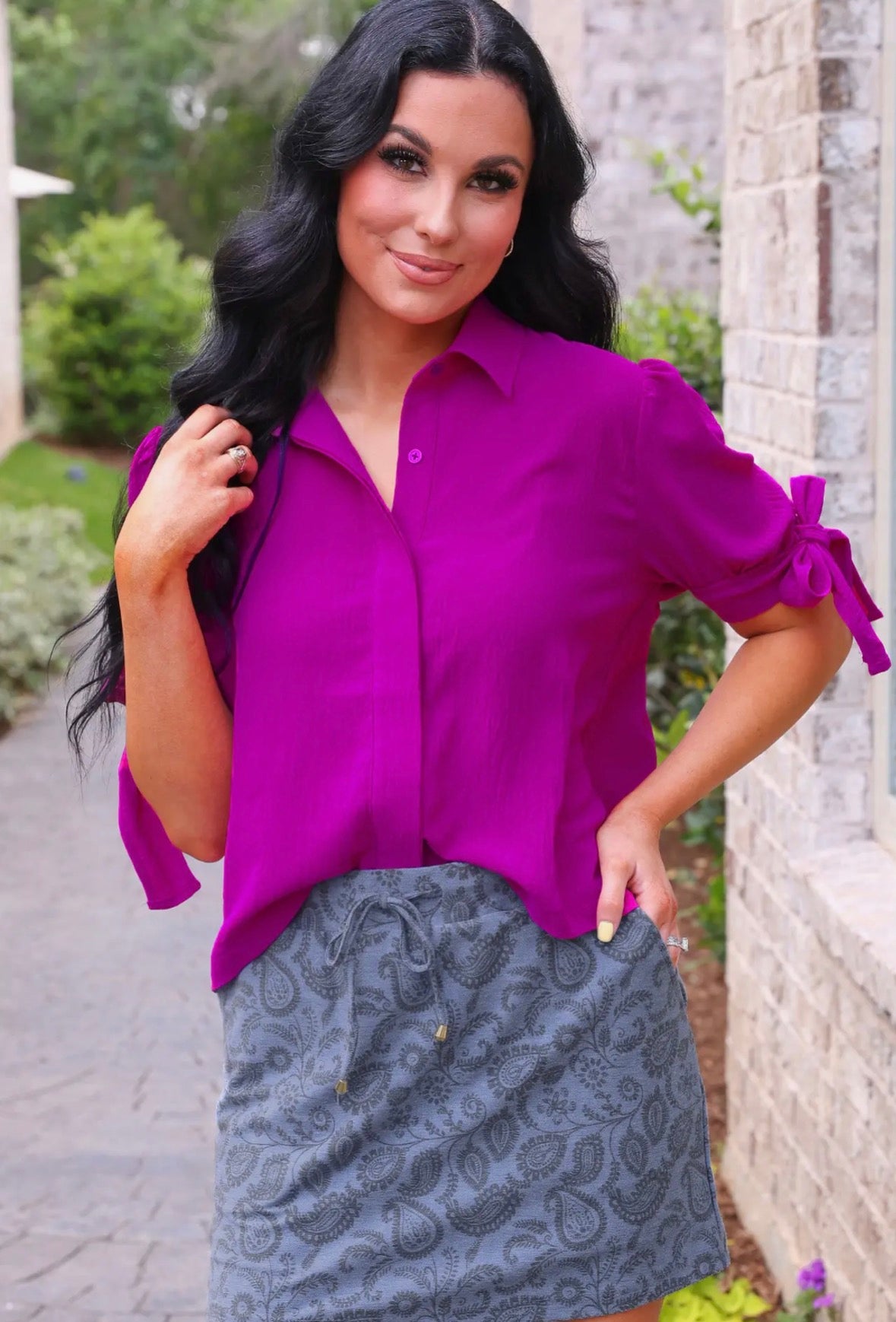 Lainey Tie Sleeve Top