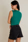 SQUARE NECK SLEEVELESS BODYSUIT