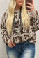 Bows Horseshoes Pattern Western Plus Size Sweater (S-4X)