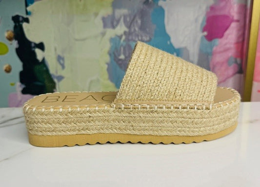 Del Mar Natural Platform Sandal