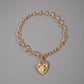 SPIKED HEART CHUNKY CHAIN TOGGLE NECKLACE | 40NK9575