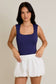 SQUARE NECK SLEEVELESS BODYSUIT