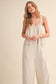 IJP3259 PINSTRIPE RELAXED FIT SLEEVELESS JUMPSUIT