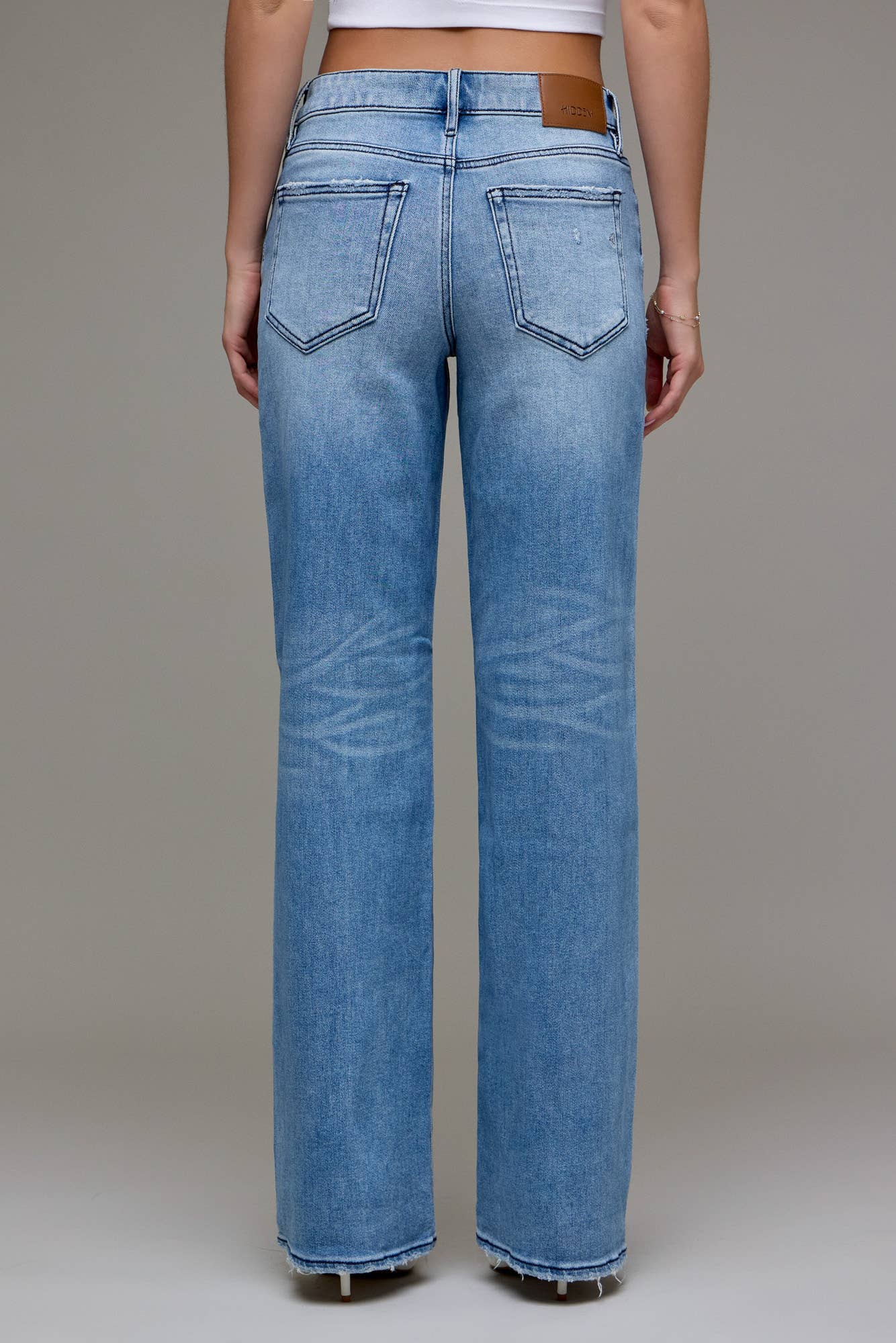 Hidden Logan Medium Wash Mid Rise Dad Jean
