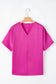 Silky V Neck Dolman Blouse