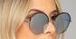 Farrah Blue Round Sunglasses