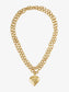 Poppy Puffy Heart Necklace - Gold