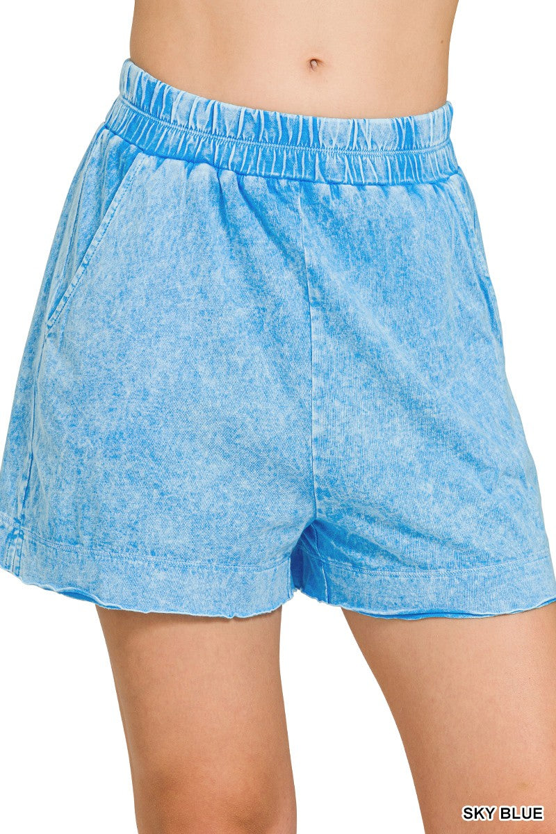 Halo Snow Washed Boxy Top & Shorts Set